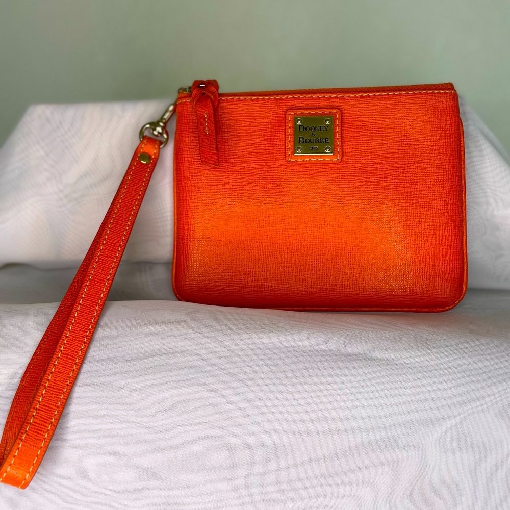 Dooney and Bourke Orange wristlet